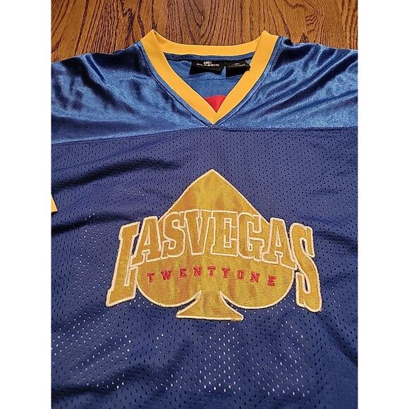 Las Vegas Twenty One Jersey Mens 2XL Red & Black 21 Short Sleeve Embroidered - Picture 2 of 12